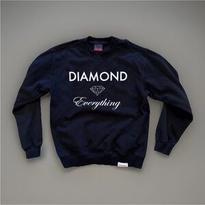 Diamond Supply Company Sweatshirt Sz M Crewneck Black Mens Skate Street School